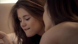The beauties gently lick each other's pussies and reach wonderful orgasms