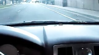 Nikki makes a blowjob in her car, it’s not modest