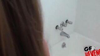 Home blowjob in the toilet, pure homemade passion