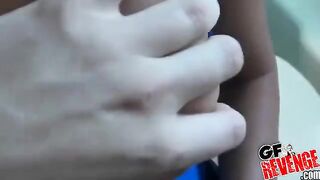 Home blowjob in the toilet, pure homemade passion
