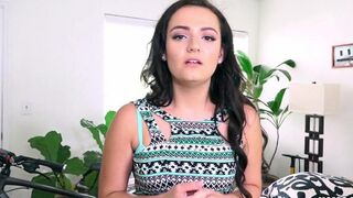 A young and charming beauty is having hard sex