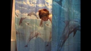 Husband shoots sex with his naked wife in the shower