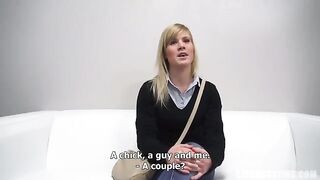 Young Czech girl fucked at a porn casting session