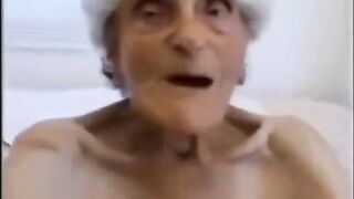 A shocking video shows an elderly woman getting fucked and finishing with a bang