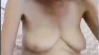 A shocking video shows an elderly woman getting fucked and finishing with a bang
