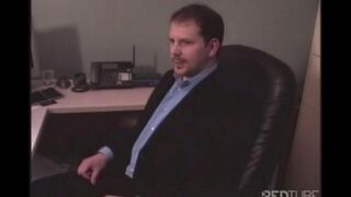 A girl from the sex agency has sex on the couch with client