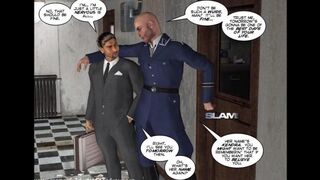 The story continues at the comic books porn style