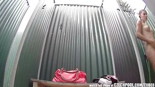 A secret camera was put in a shower cubicle by a cunning individual