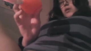 Hot solo action with a powerful vibrator