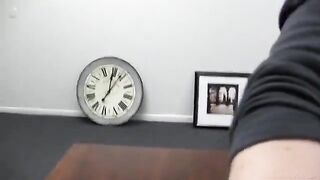 Girl with cancer participates in a porn casting for the first time