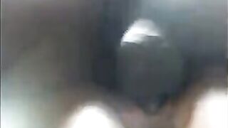 A black girl's pussy juice sprayed out when she came hard