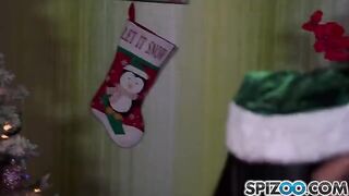 Two Snow Maidens fucked by a Santa Claus in a steamy scene
