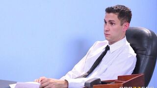 Two girls were fucked by a man at the interview, showcasing intense action