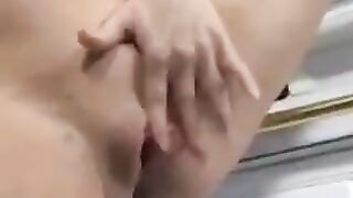 A cumshot in the vagina of a pregnant beauty, it's just awesome