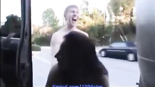 A beautiful woman with natural big boobs gets fucked hard