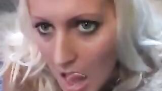 The whims licked sperm from a spoon