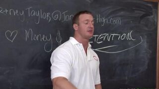 A cute girl slept with her teacher directly in his office, it was amazing