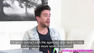 Couple enjoy each other with passion right on the couch