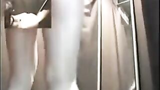 There is a hidden camera in the locker room of underwear shop