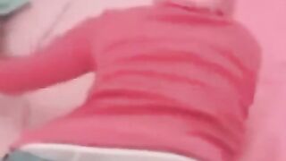 Arabic girl with natural tits has sex at home