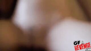 Smiling bitches shared a dick in their mouths, showcasing their skills in an intense FFM scene