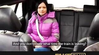 The taxi driver slept with his client in the car
