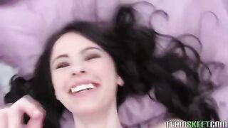 An amateur brunette gets fucked in this homemade sex video