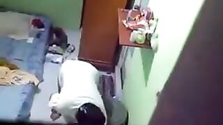 The hidden camera was set up in the girl’s room in the hostel