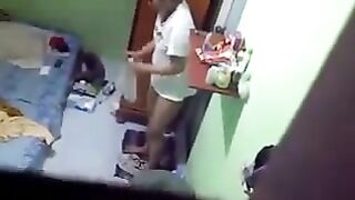 The hidden camera was set up in the girl’s room in the hostel