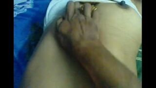 The husband forced his wife to rub her nipples until they were sore