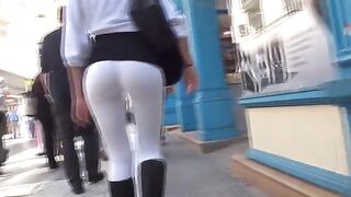 The camera man followed the juicy ass of a hot Argentine babe