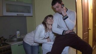 A wife fucks in front of her husband