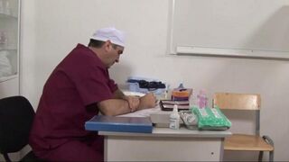 The doctor used a pussy stretcher on his patient
