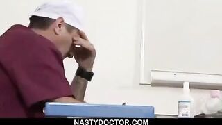 The doctor used a pussy stretcher on his patient
