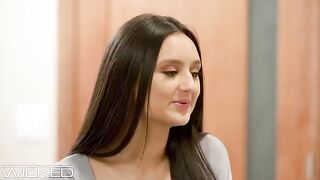A cute brunette babe with a great ass gets fucked hard