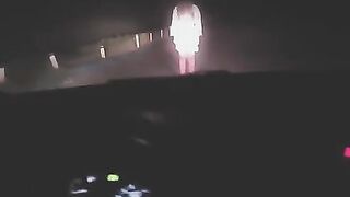 The girl in white at the crossroads is very hot