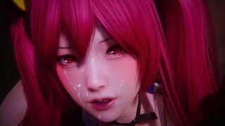 A knight's honour is at stake in this hot 3D animated scene