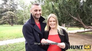 Husband watches stranger fuck his pregnant wife in a daring setup