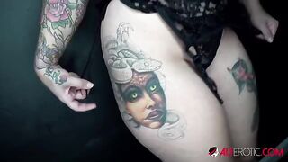 Payton Preslee, the busty tattooed PAWG, gets her tight pussy filled with cum