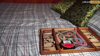 A gamer guy has sex with a hot brunette after playing Jumanji