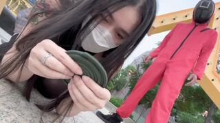 Squid game adult version with a hot Chinese girl getting fucked hard