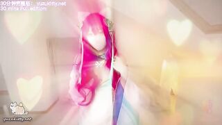 Ahri's mystery box: Nine-tailed fox's essence extraction, a popular League of Legends cosplay scene, showcases the game's sensual and erotic side. The video features Ahri, a League of Legends champion known for her alluring design and seductive abilities,