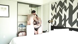 BBW cheats on her husband with a hotel guest