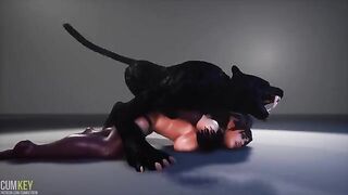Succubus seduced Furies and he inseminated her in a wild encounter