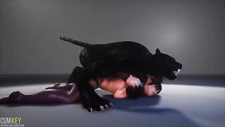 Succubus seduced Furies and he inseminated her in a wild encounter