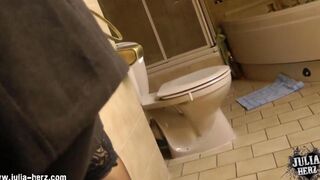 A woman has sex at her home with a man who wears glasses