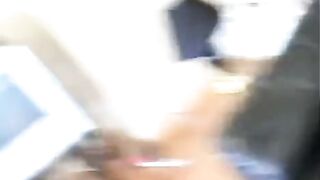 A foot fetish sex with red net stockings and a passionate fuck