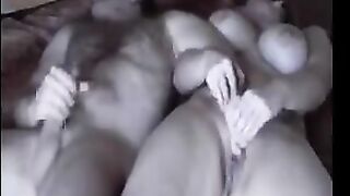 A fat woman was fucked in front of a hidden camera