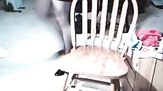 The guy got excited after putting on a dress of a girl