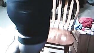 The guy got excited after putting on a dress of a girl